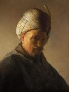 REMBRANDT Harmenszoon van Rijn, Old man with turban